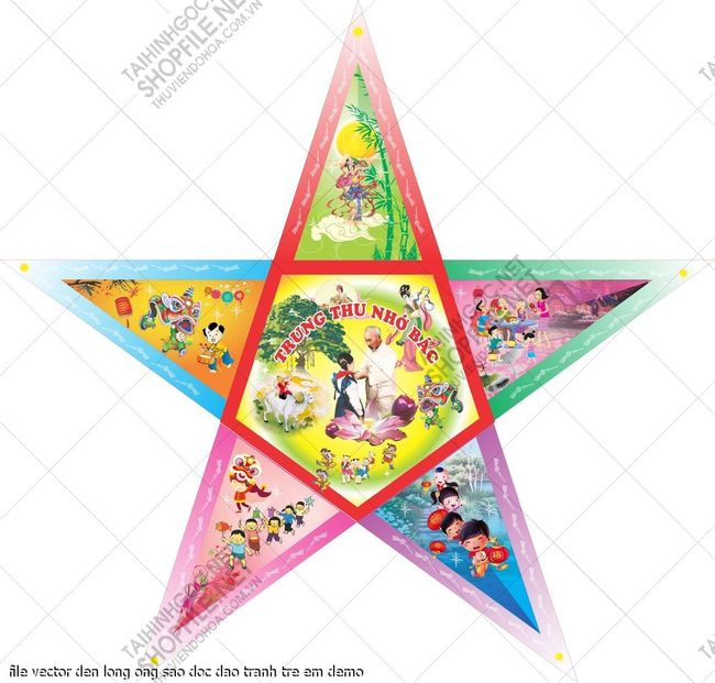 file vector den long ong sao doc dao tranh tre em 